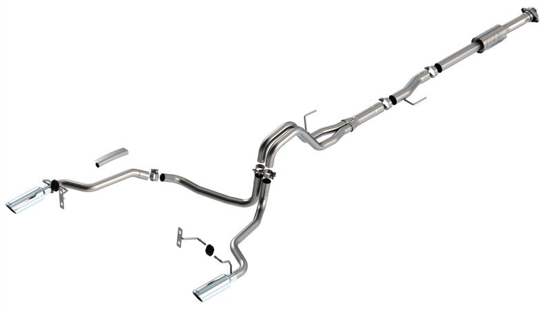 Borla F-150 2021 2.7L/3.5L 2/4wd 4dr CC SB EC STB Lari/King R/Plinum/LTD 3/2.25 Cat-Back AK CHR Tips (view 4)