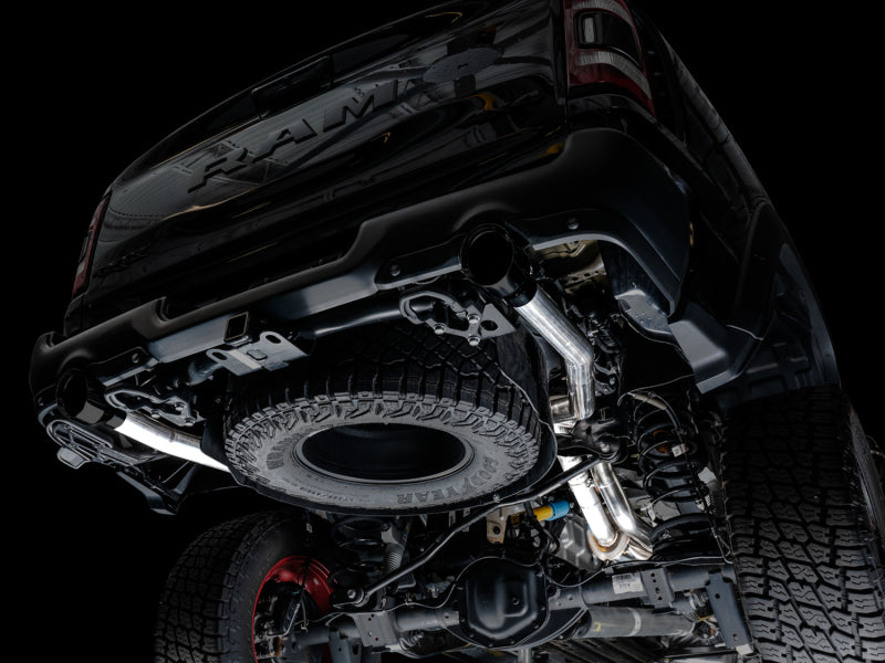 AWE Tuning 2021 RAM 1500 TRX 0FG Cat-Back Exhaust - Diamond Black Tips (view 2)
