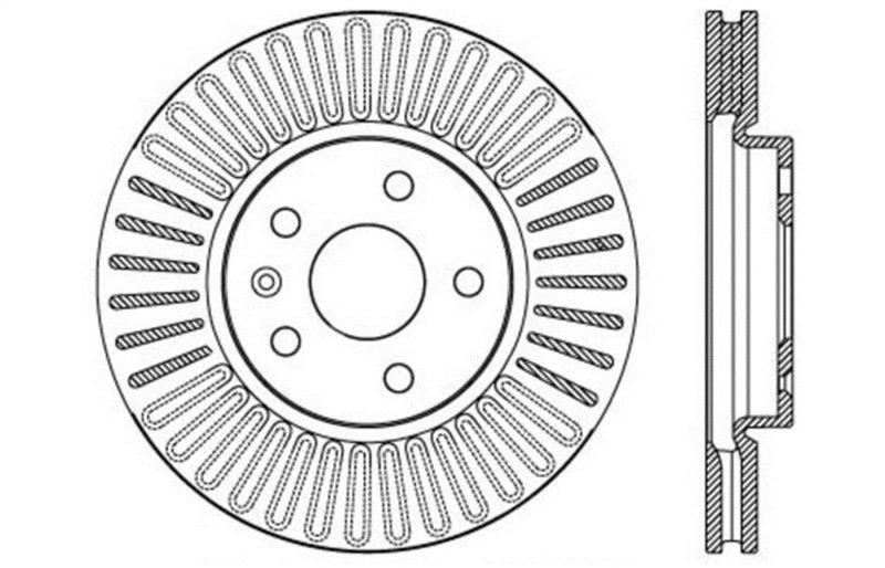 StopTech Slotted & Drilled Sport Brake Rotor Main image