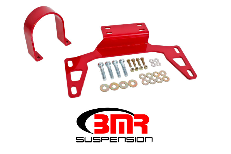 BMR 11-14 S197 Mustang Front Driveshaft Safety Loop - Red Main image