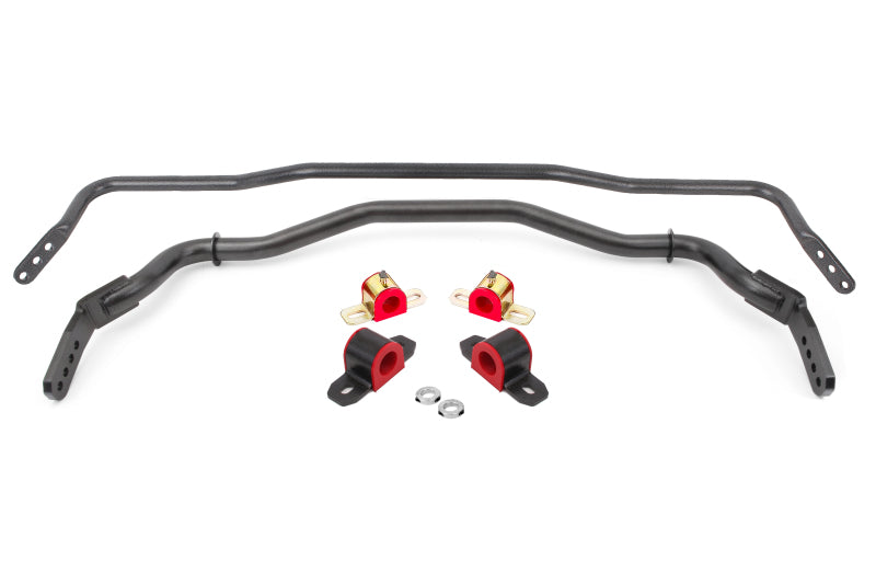 BMR 15-22 S550 Mustang Sway Bar Kit with Bushings  Front and Rear Black Hammertone Main image