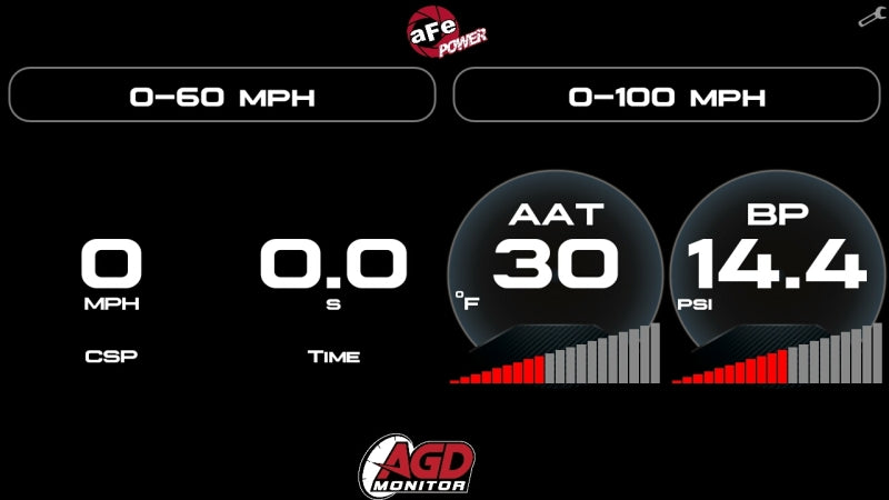 aFe AGD Advanced Gauge Display Digital 5.5in Monitor 08-18 Dodge/RAM/Ford/GM Diesel Trucks Main image