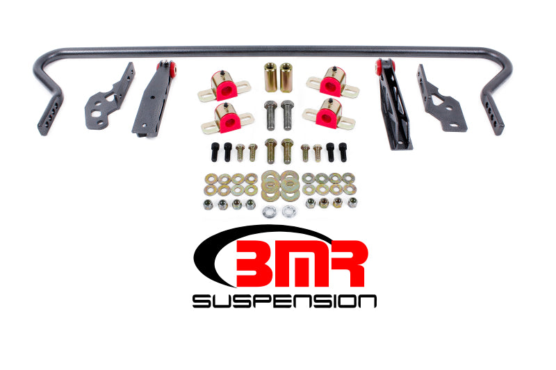 BMR 11-14 S197 Mustang Rear Hollow 25mm Adj. Sway Bar Kit w/ Bushings - Black Hammertone Main image