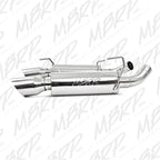 MBRP 05-10 Ford Mustang GT 5.0/Shelby GT500 Dual Mufflers Axle Back Split Rear T304 (view 4)