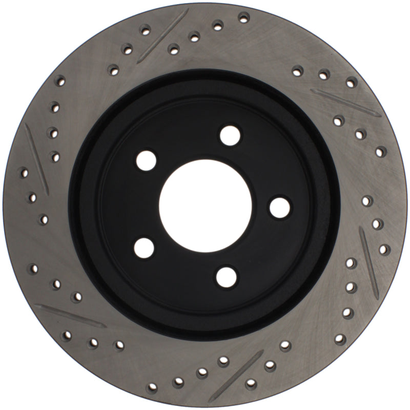 StopTech 05-10 Ford Mustang Slotted & Drilled Left Rear Rotor (view 5)