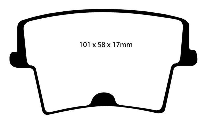 EBC 05-09 Chrysler 300 2.7 Redstuff Rear Brake Pads (view 2)