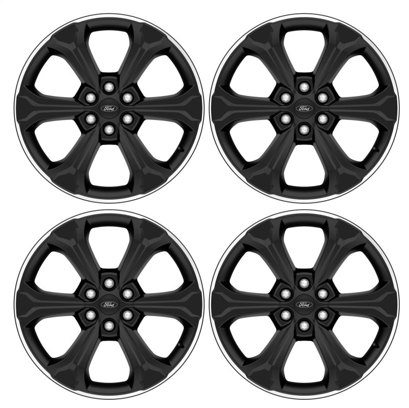 Ford Racing 15-23 F-150 22in Wheel Kit - Black w/Machined Face Main image
