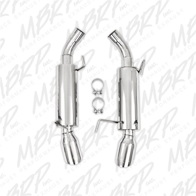 MBRP 05-10 Ford Mustang GT 5.0/Shelby GT500 Dual Mufflers Axle Back Split Rear T304 (view 5)