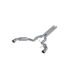 MBRP 15-17 Ford Mustang GT 5.0 3in Cat Back Dual Split Rear Race Version 4.5in Tips - Aluminized (view 2)