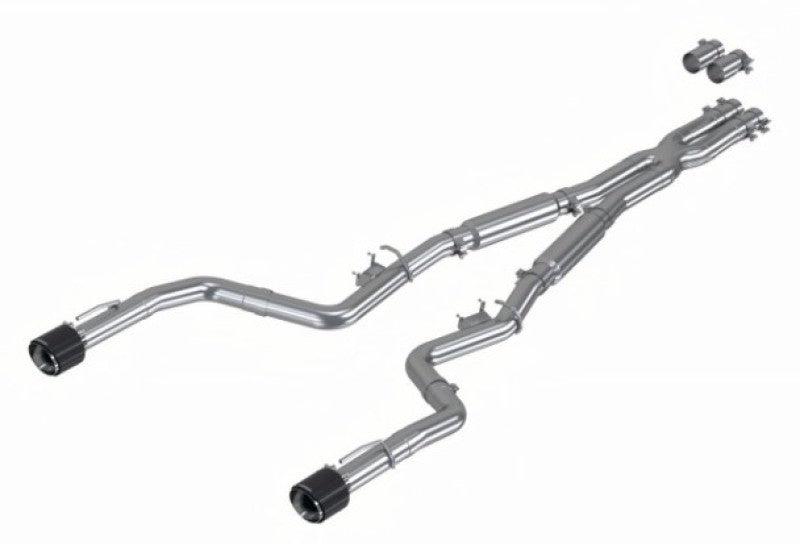 MBRP 17-21 Charger 5.7/6.1/6.4L 3in Dual Rear Exit SS Catback Exhaust w/ Carbon Fiber Tips (view 5)