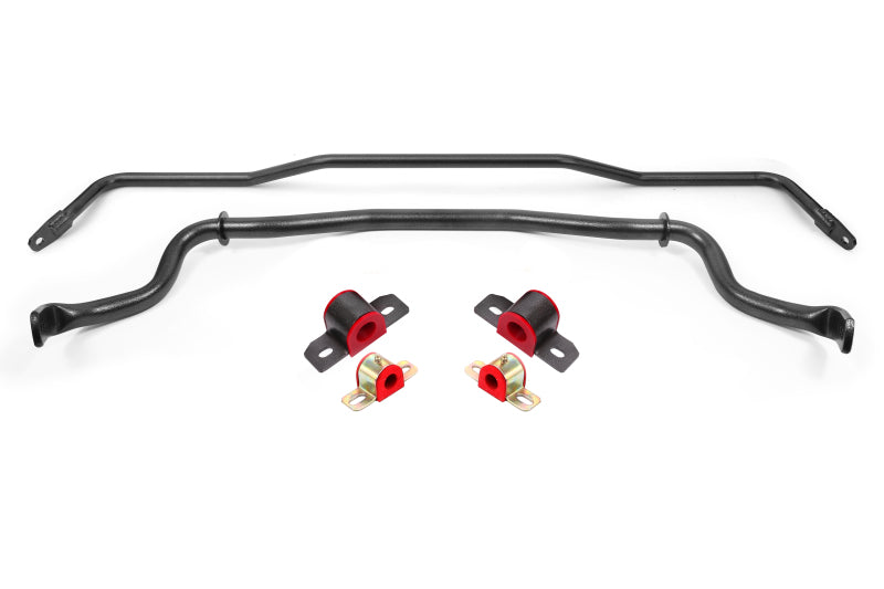 BMR 15-22 S550 Mustang Sway Bar Kit with Bushings Front and Rear Black Hammertone Main image
