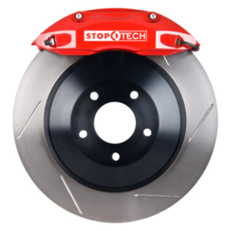 StopTech 09 Dodge Challenger R/T 350 Rear 1PC Touring BBK w/Red ST-40 Caliper Main image