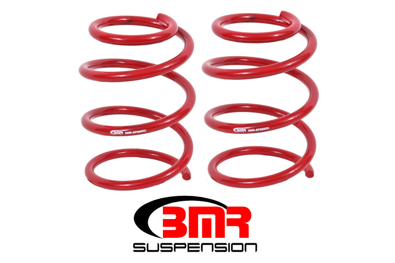 BMR 05-14 S197 Mustang GT Front Handling Version Lowering Springs - Red Main image