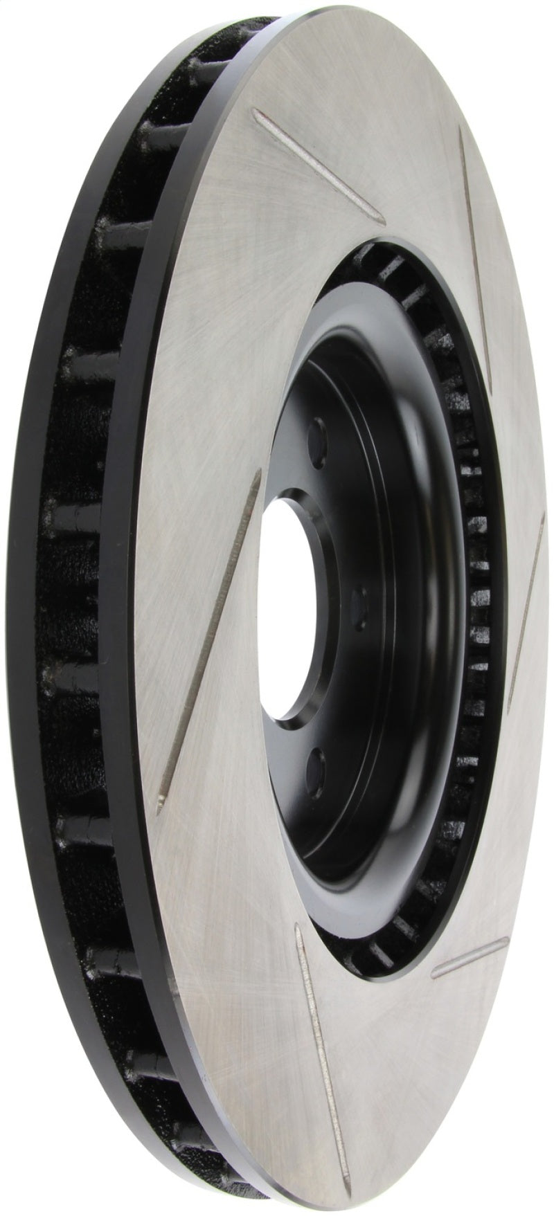 StopTech Power Slot 07-10 Ford Mustang Shelby Front Right Slotted Rotor Main image