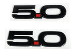 Ford Racing 15-17 Ford Mustang 5.0L Fender Emblem Black (view 2)