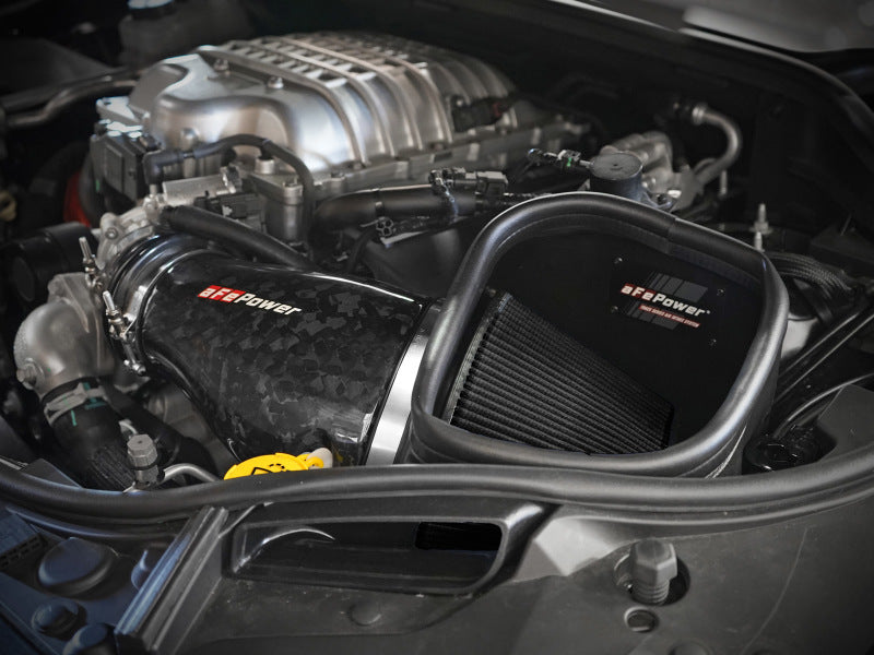 aFe 2021 Dodge Durango SRT Hellcat Track Series Carbon Fiber Cold Air Intake System w/ Pro 5R Filter (view 2)