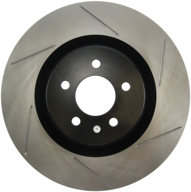 StopTech Power Slot 07-10 Ford Mustang Shelby Front Left Slotted Rotor Main image