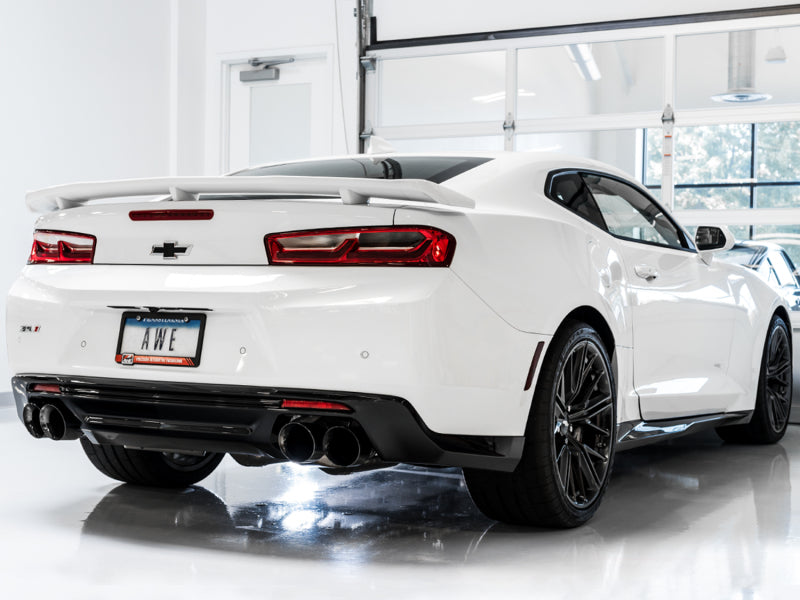 AWE Tuning 16-19 Chevrolet Camaro SS Axle-Back Exhaust - Touring Edition (Quad Diamond Black Tips) (view 2)