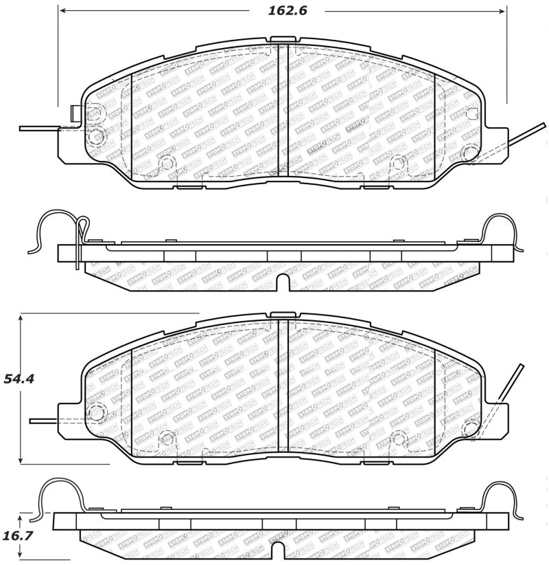 StopTech Performance Brake Pads (view 2)