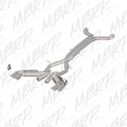 MBRP 2016+ Chevy Camaro SS 6.2L 3in Dual Cat-Back Quad Tip Exhaust Street Version w/ SS T409 Tips (view 2)
