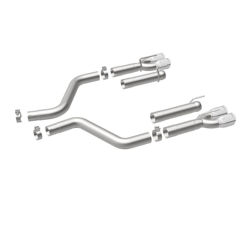 MagnaFlow Axle-Back, SS, 3in, Quad Split Rear 3.5 Tips 2015 Dodge Challenger incl SRT Hellcat (view 13)