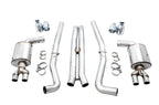 AWE Tuning 2015+ Dodge Challenger 6.4L/6.2L Non-Resonated Touring Edition Exhaust - Quad Silver Tips (view 5)