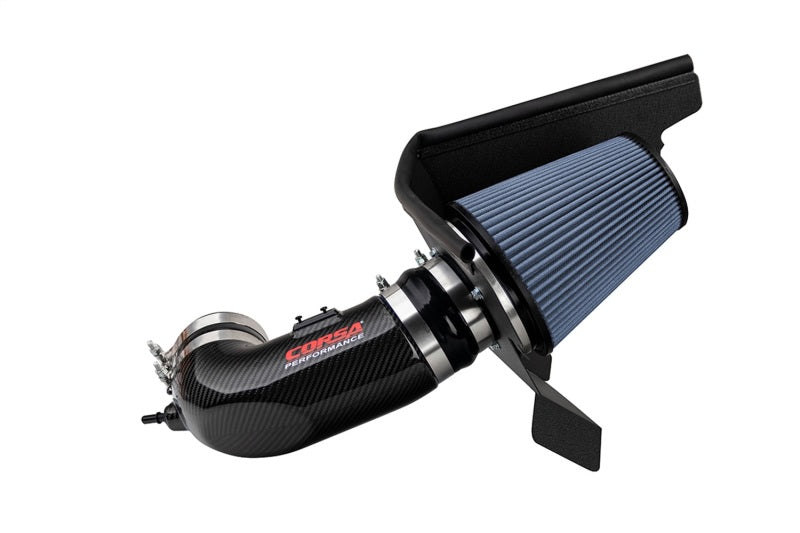 Corsa 17-21 Chevrolet Camaro ZL1 Carbon Fiber Air Intake w/ MaxFlow 5 Oil Filtration Main image