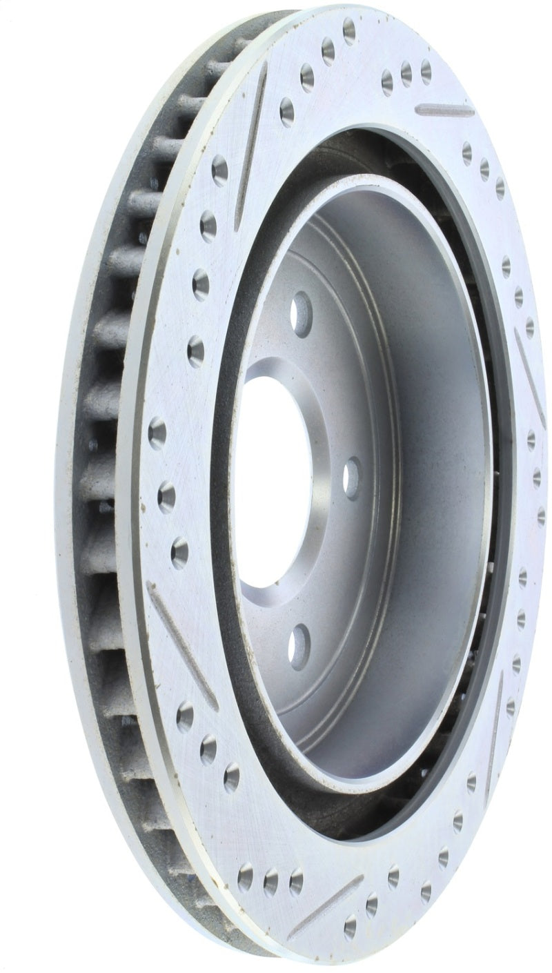 StopTech Select Sport Drilled & Slotted Rotor - Front Right (view 3)