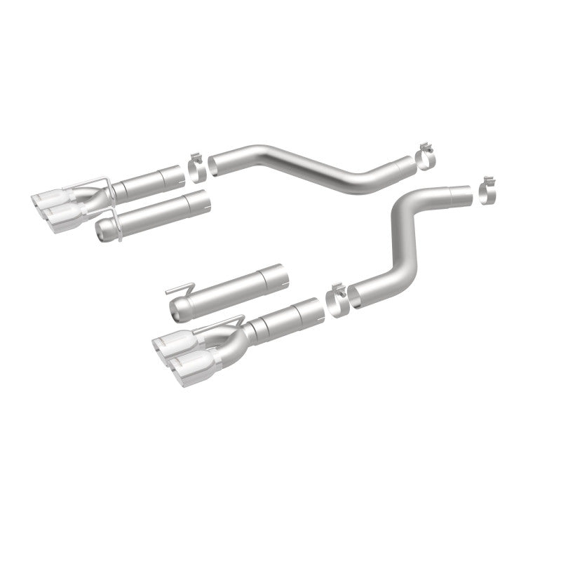 MagnaFlow Axle-Back, SS, 3in, Quad Split Rear 3.5 Tips 2015 Dodge Challenger incl SRT Hellcat (view 14)