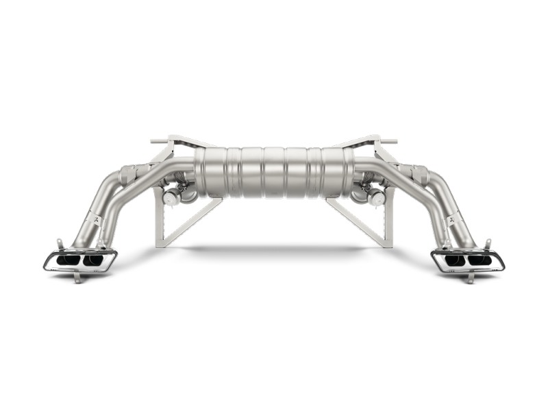 Akrapovic 16-17 Audi R8 5.2 FSI Coupe/Spyder Slip-On Line (Titanium) w/ Carbon Titanium Tips Main image