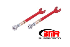 BMR 08-17 Challenger Lower Trailing Arms w/ On-Car Adj. Rod Ends - Red