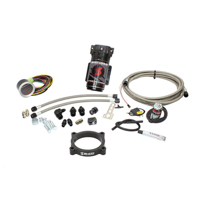Snow Performance 11-17 Mustang Stg 2 Boost Cooler F/I Water Inj. Kit (SS Brded Line/4AN Fittings) w/ Main image