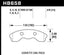 Hawk 2010-2013 Chevy Corvette Grand Sport (One-Piece Pads) High Perf. Street 5.0 Front Brake Pads