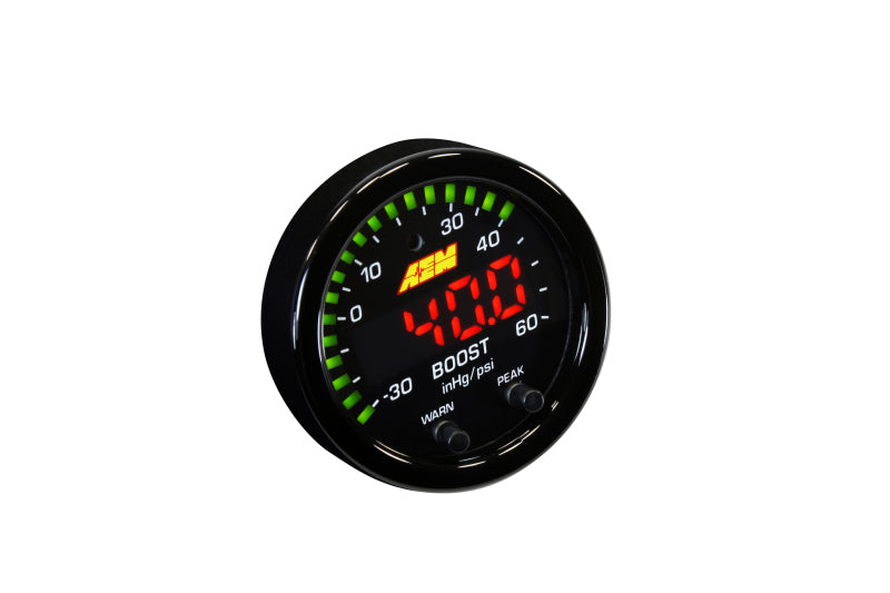 AEM X-Series Boost Pressure -30inHg 60psi Gauge Kit (view 5)