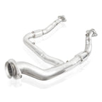 Stainless Works 15-18 F-150 3.5L Downpipe 3in High-Flow Cats Y-Pipe Factory Connection (view 5)