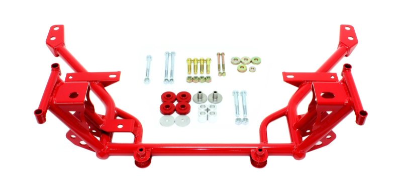 BMR 05-14 S197 Mustang K-Member w/ STD. Motor Mounts and STD. Rack Mounts - Red Main image