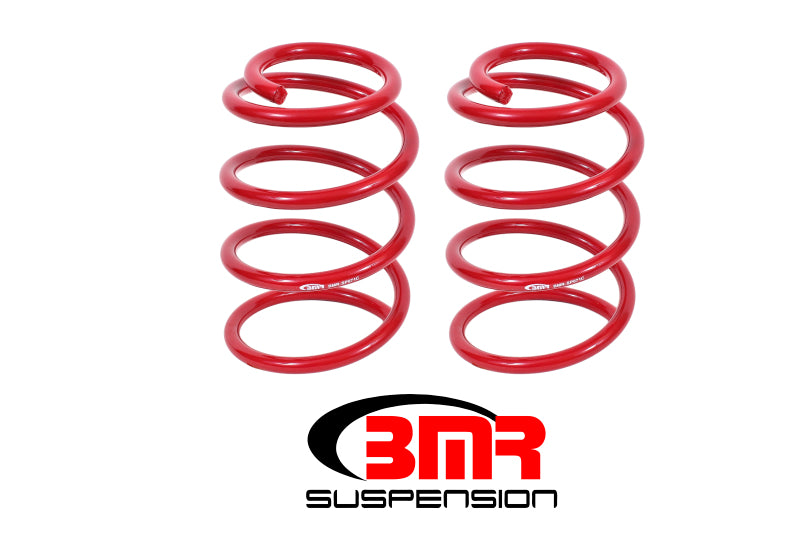 BMR 07-14 Shelby GT500 Front Performance Version Lowering Springs - Red Main image