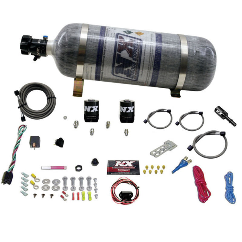 Nitrous Express Dodge Hemi/SRT8 Single Nozzle Fly By Wire Nitrous Kit (35-150HP) w/Composite Bottle Main image
