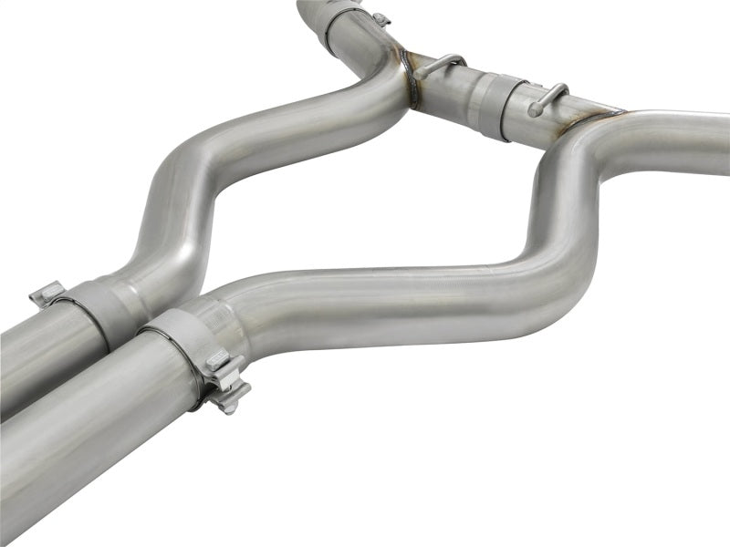 aFe MACH Force XP 3in 304 SS Sport Tone Cat-Back w/ Black Tips 15-17 Ford Mustang V6-3.7L/V8-5.0L (view 2)