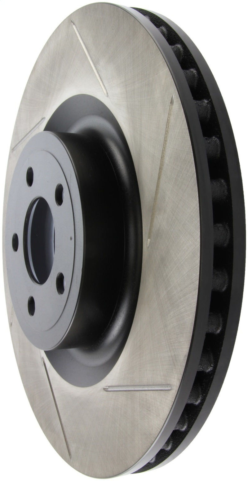 StopTech 2015 Ford Mustang GT w/ Brembo Brakes Left Front Slotted Brake Rotor (view 3)