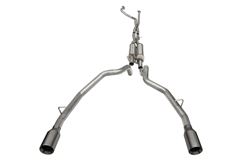 Corsa 21-22 Dodge Ram TRX Crew Cab Xtreme Catback Exhaust Dual Rear Gunmetal Tip (view 4)