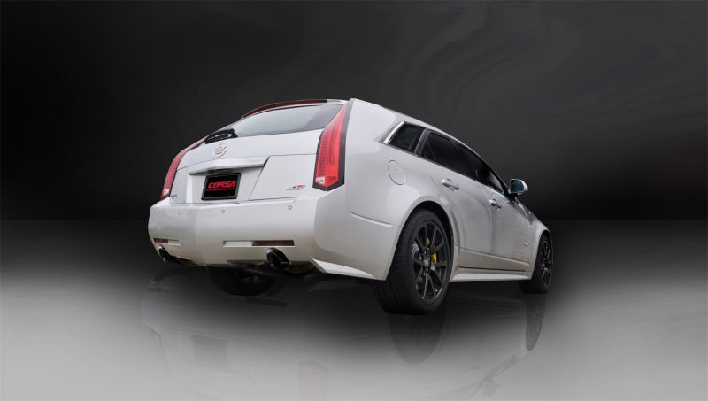 Corsa 11-13 Cadillac CTS Wagon V 6.2L V8 Black Sport Axle-Back Exhaust (view 2)