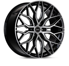 Vossen HF6-3 22x9.5 / 6x139.7 / ET20 / Deep Face / 106.1 - Brushed Gloss Black Wheel