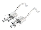 Borla 15 Chevy Corvette C7 ZO6 6.2L w/o AFM w/ NPP ATAK Quad RD RL IC Tips Center Rear Exit Exhaust