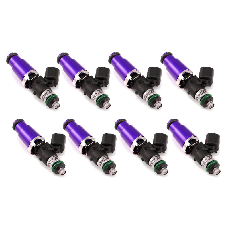 Injector Dynamics 1340cc Injectors - 60mm Length - 14mm Purple Top - 14mm Lower O-Ring (Set of 8) Main image