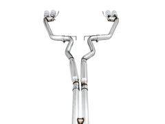 AWE Tuning 2018+ Ford Mustang GT (S550) Cat-Back Exhaust - Track Edition (Quad Chrome Silver Tips)