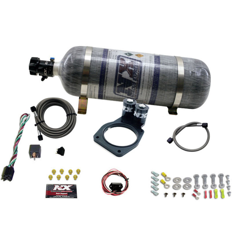 Nitrous Express 10-15 Chevrolet Camaro Nitrous Plate Kit (50-150HP) w/12lb Bottle Main image