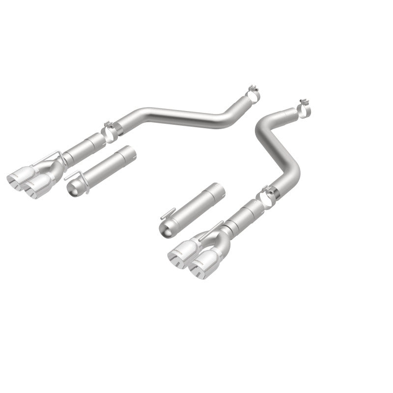 MagnaFlow Axle-Back, SS, 3in, Quad Split Rear 3.5 Tips 2015 Dodge Challenger incl SRT Hellcat (view 18)