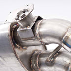 Stainless Works 2016+ Chevy Camaro SS 3in Redline Factory Connect Axle Back w/Valve & 4in Quad Tips (view 2)