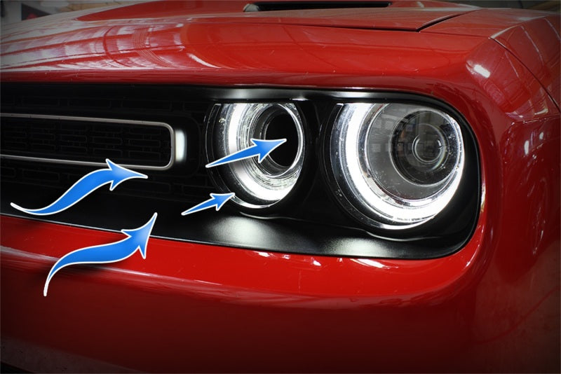 aFe Dynamic Air Scoop 2015 Dodge Challenger V6-3.6 / V8-5.7/6.4L HEMI - BLK (view 3)